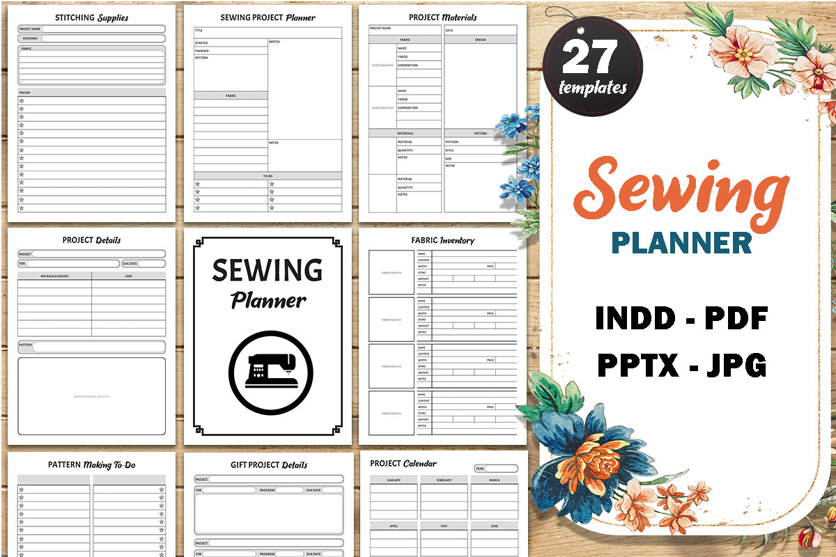 craft project planner: Sewing Project Pages for Fabrics, Measurements and Alterations original product preview