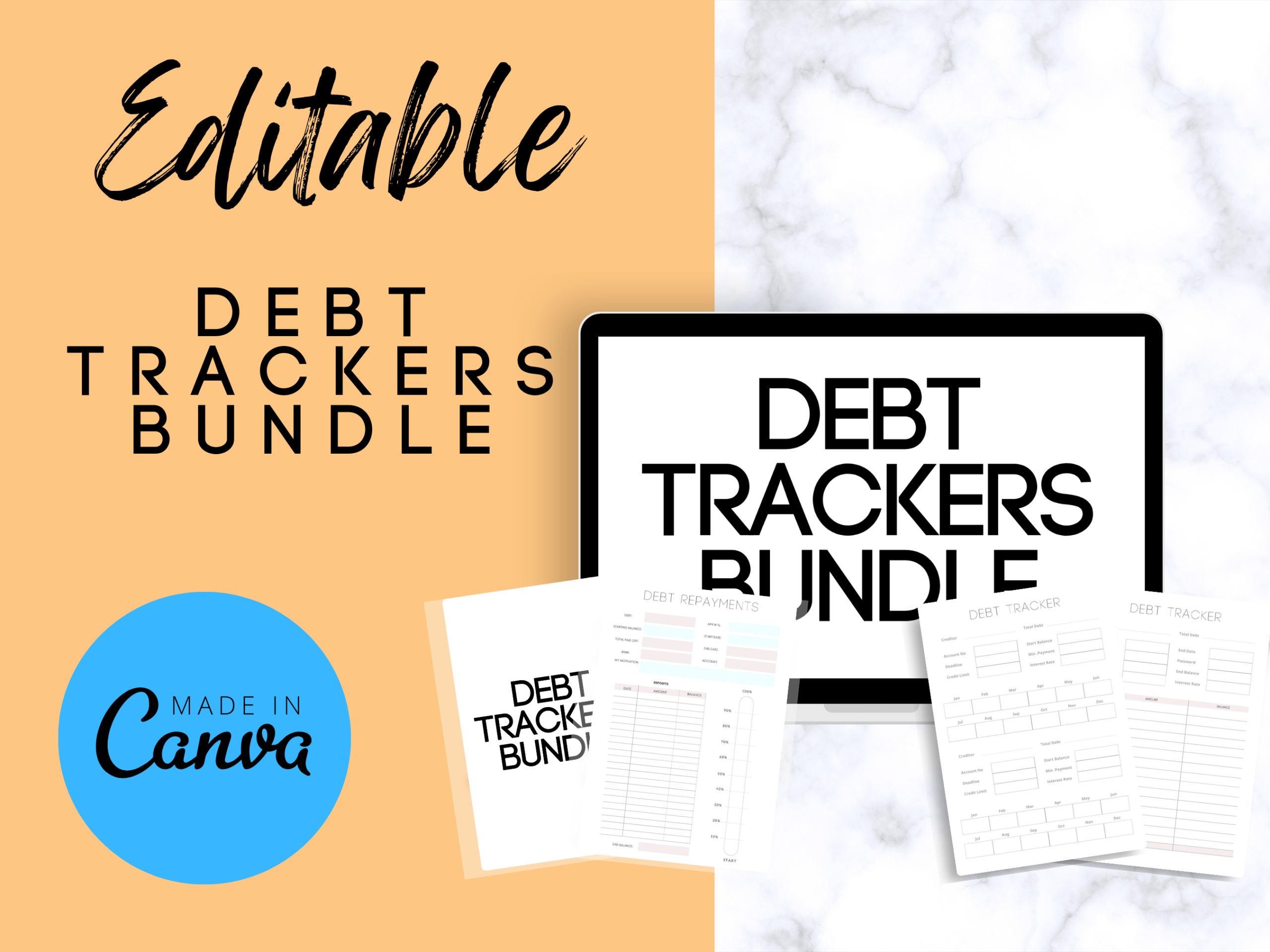 Debt Payoff Planner — The Debt Tracker Bundle by The Design Niche