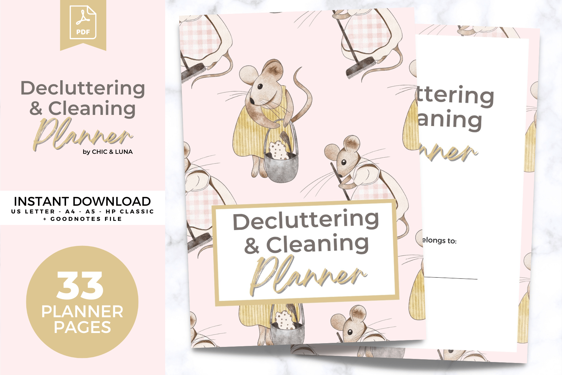 Decluttering Planner: Decluttering Planner Printable by Jennifer Magri Designs