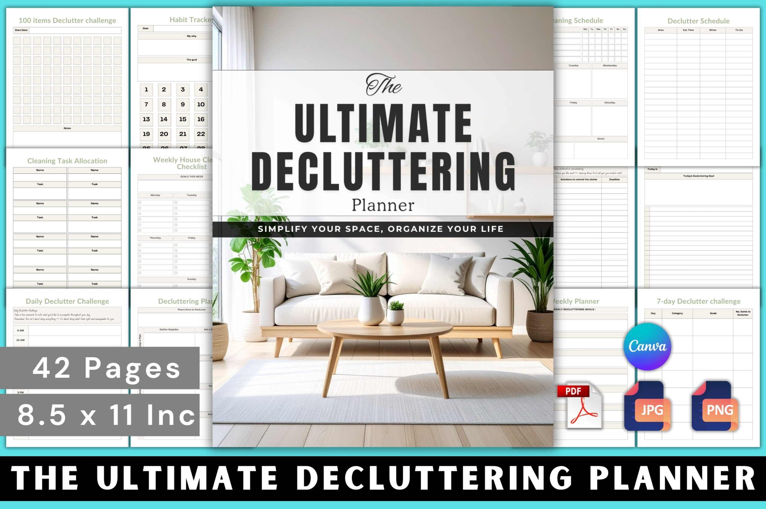 Decluttering Planner: The Ultimate Decluttering Planner by Mahira Pro
