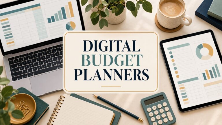 Digital budget planners for spreadsheets and tablet records