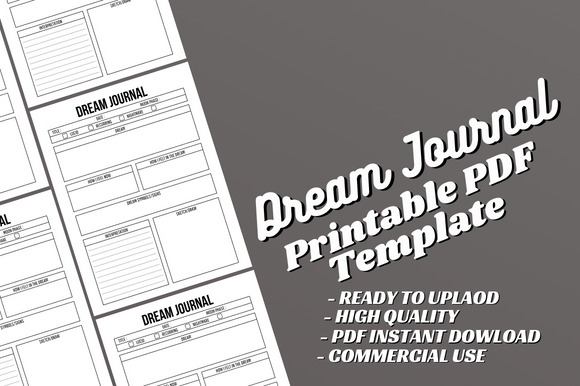 dream journal templates: Editable Interior by Alternative Creative Studio original product preview