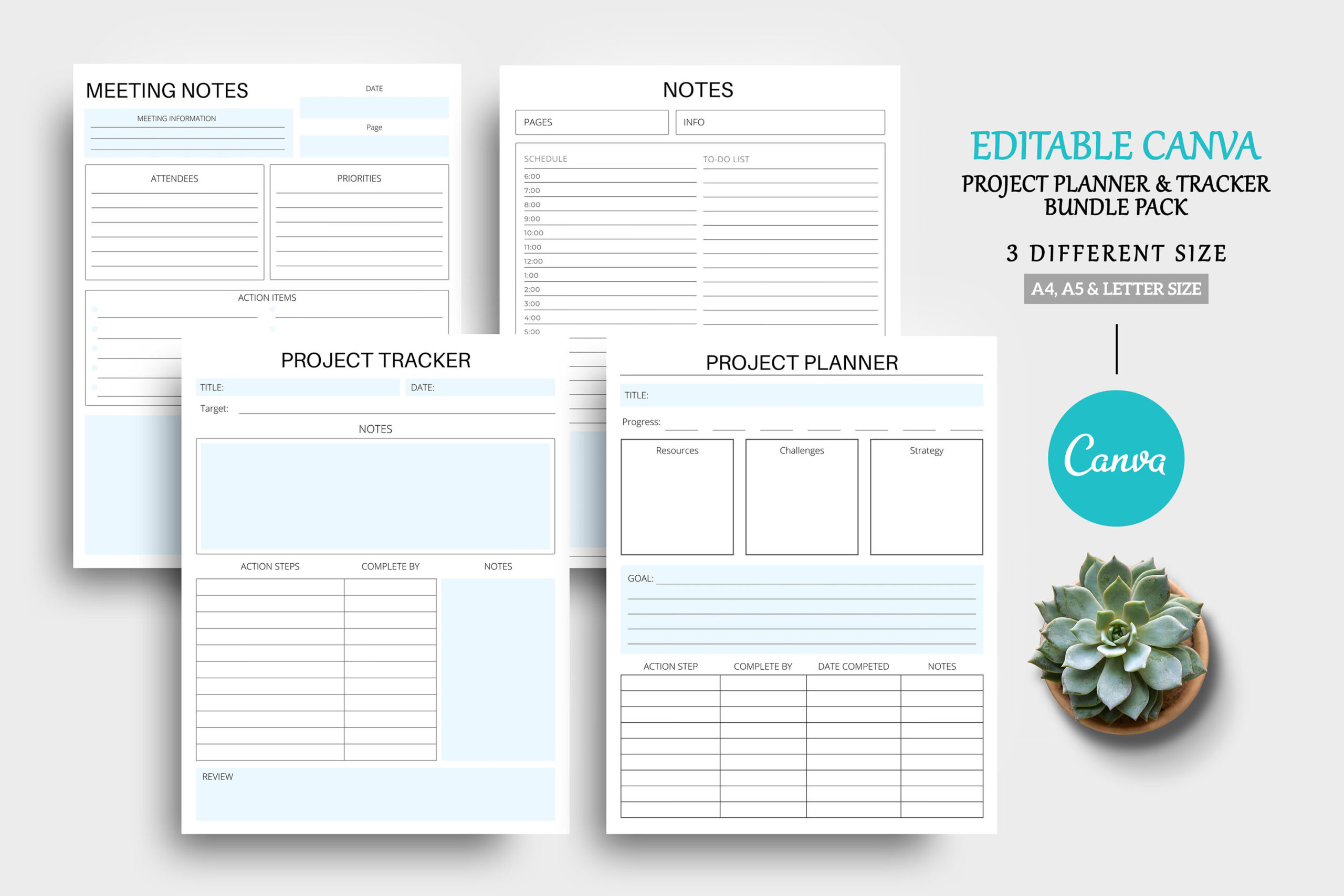 Project Planner — Editable Canva Project Planner by UltimateTemplate