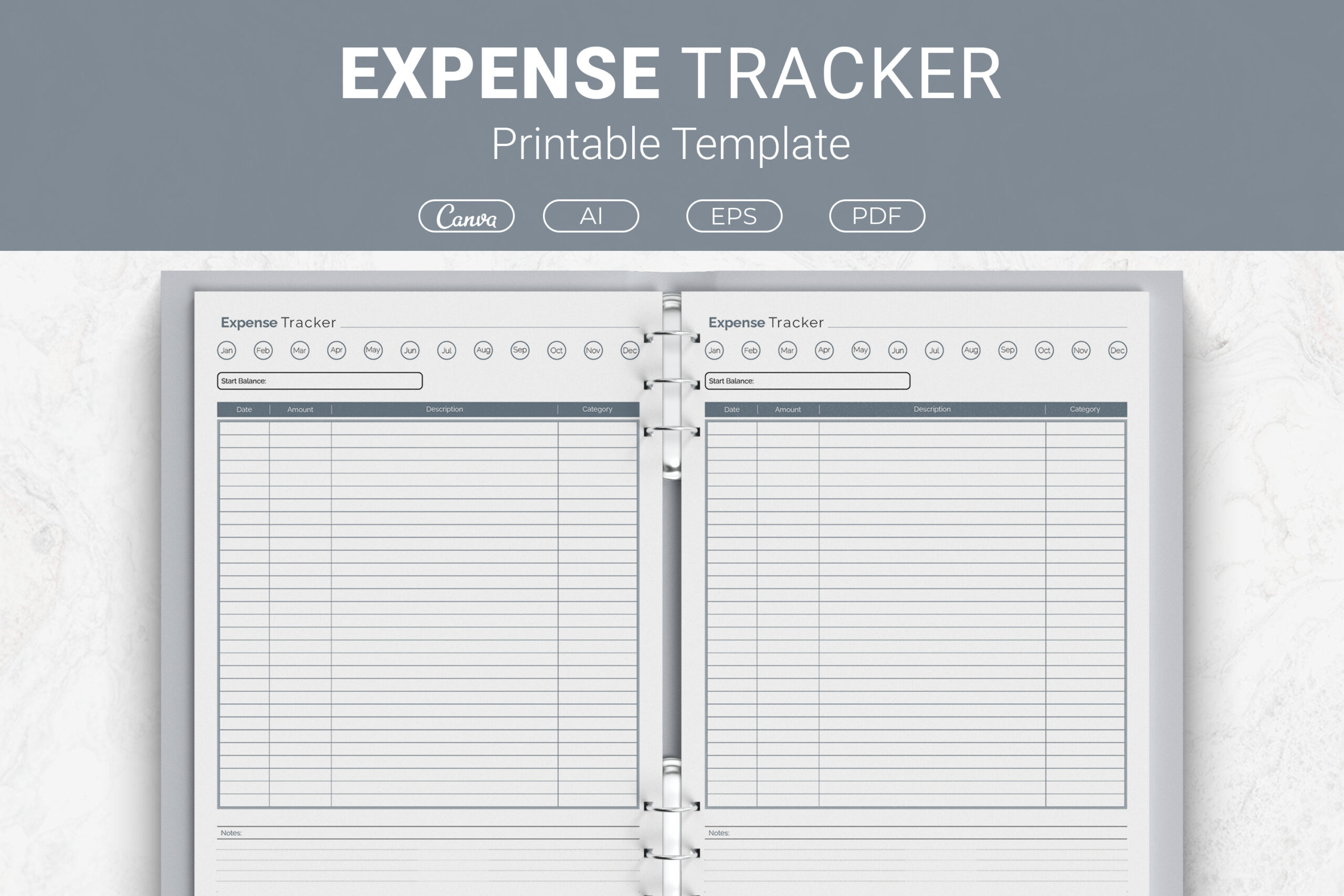 Expense Tracker: JUNDI: Expense Log with Multiple Editing Options