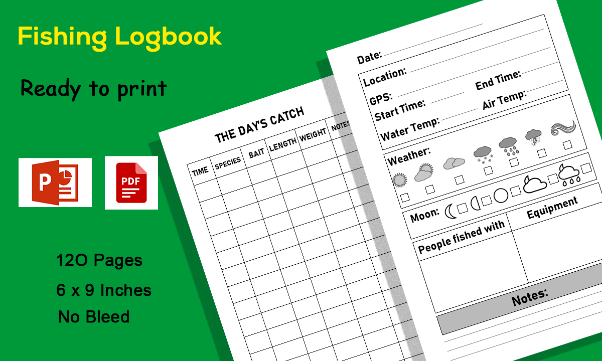 Fishing Log Book: Compact Trip Log with Conditions, Equipment and Catch Fields original product preview