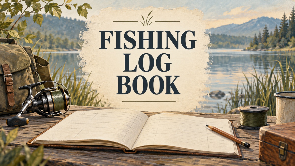 Fishing Log Book editorial cover