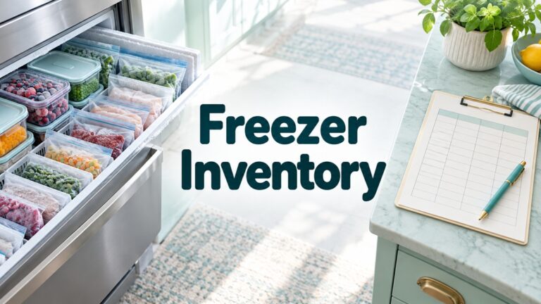 Freezer Inventory editorial cover with centered title