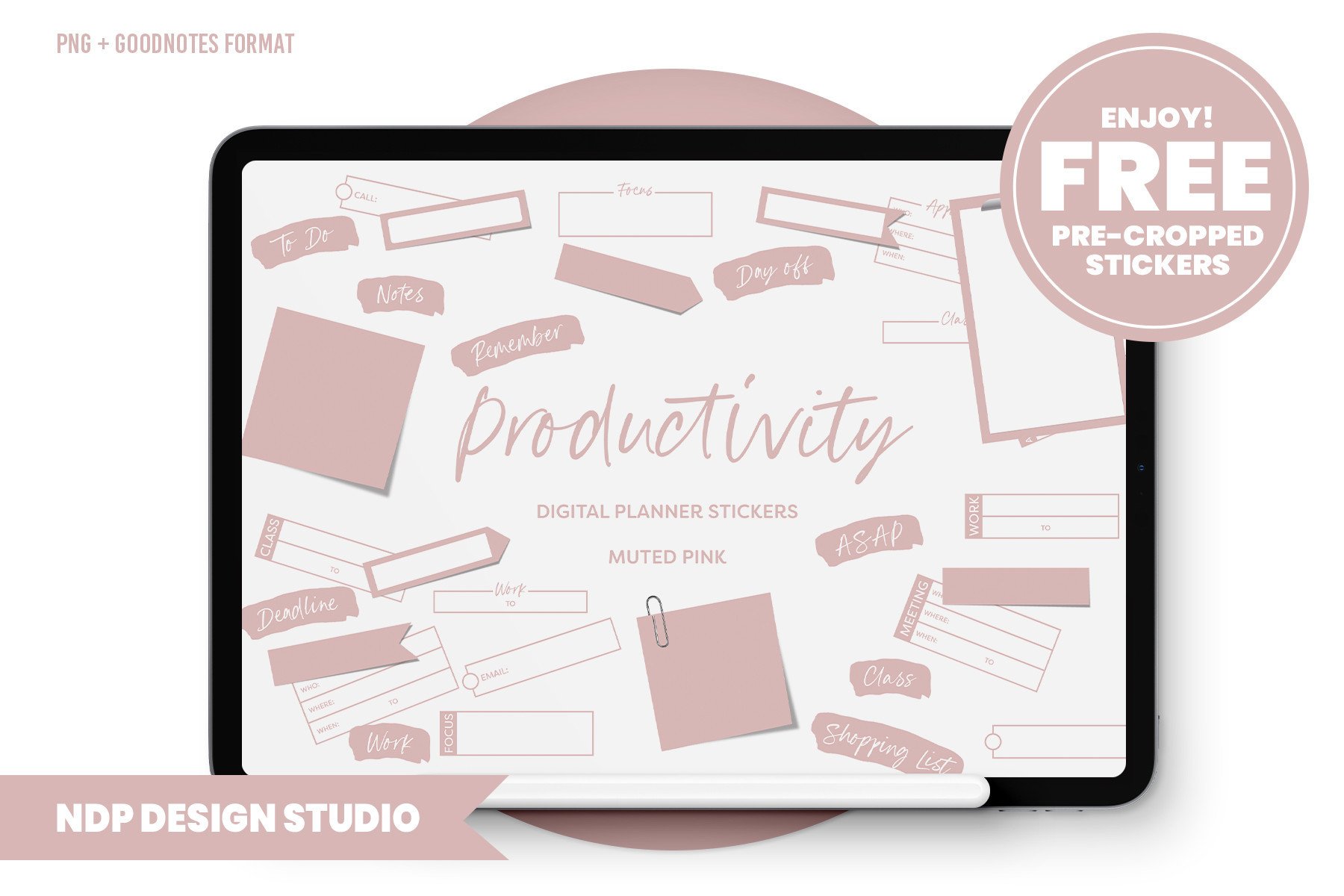 Functional Planner Stickers: Functional Planner Stickers for Digital Productivity
