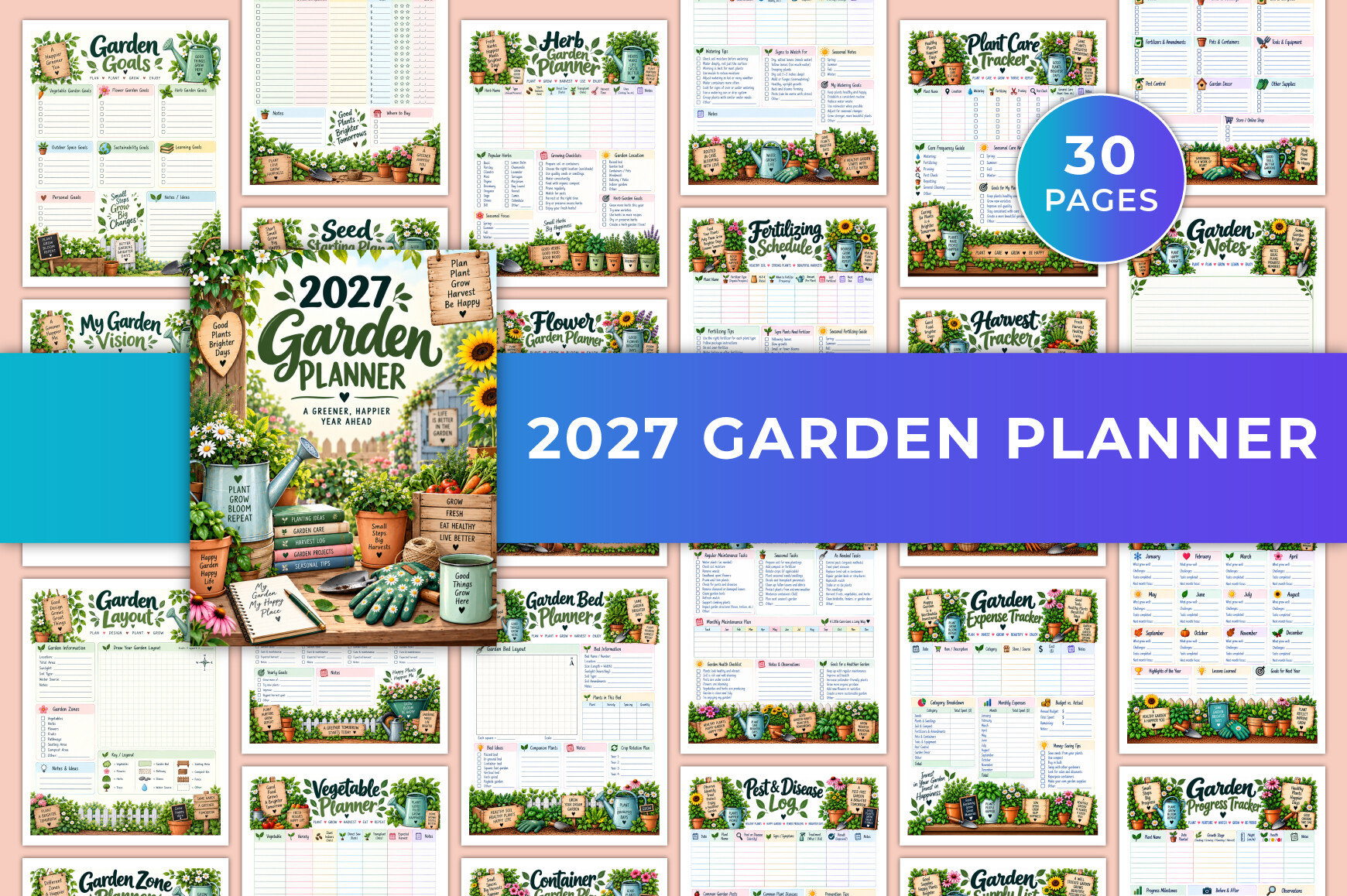 Garden Planner — 2027 Garden Planner KDP Interiors