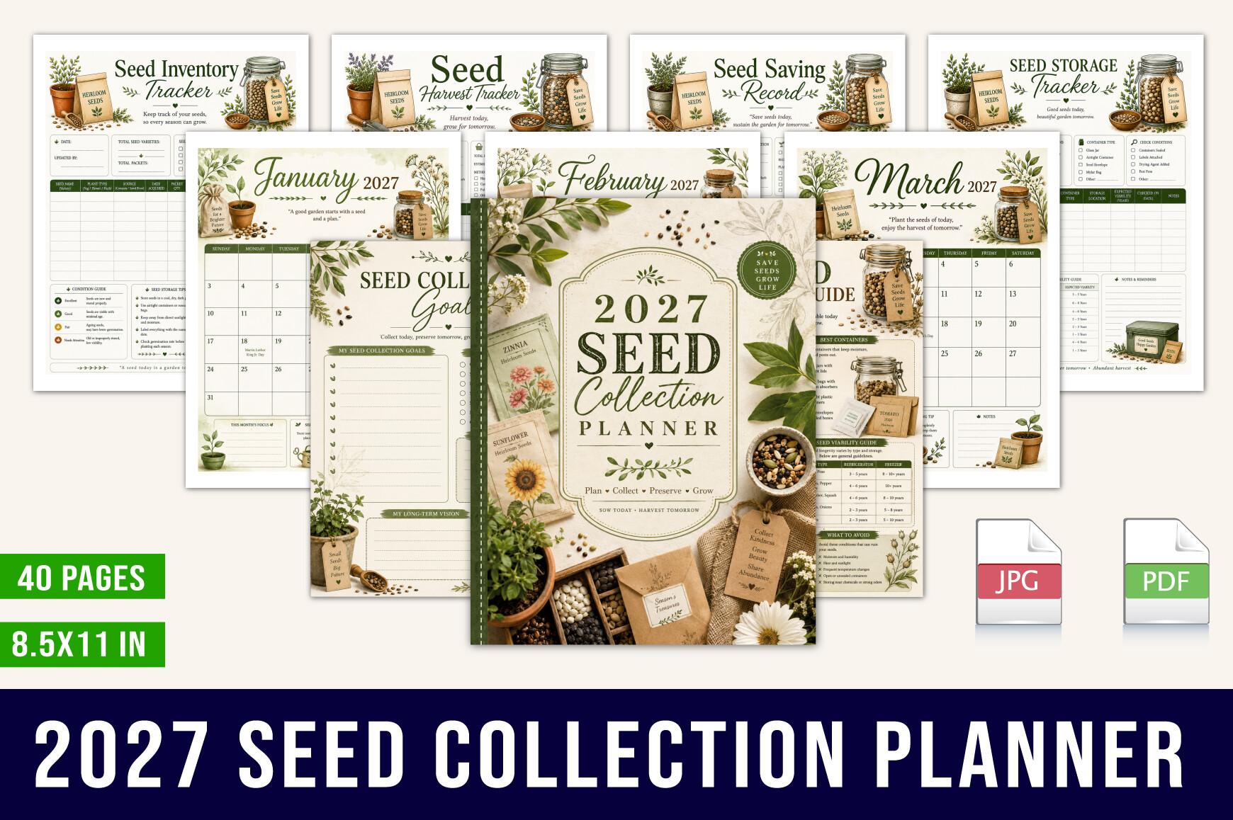 Garden Planner — 2027 Seed Collection Planner