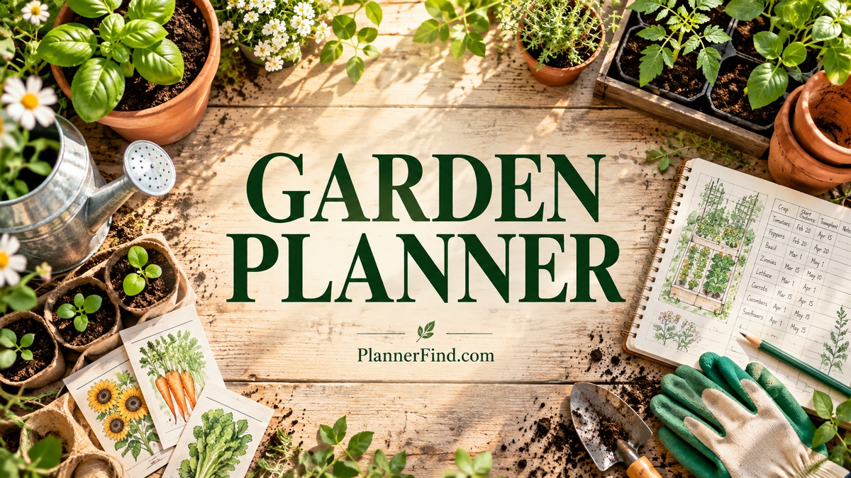 Garden Planner — themed planning workspace
