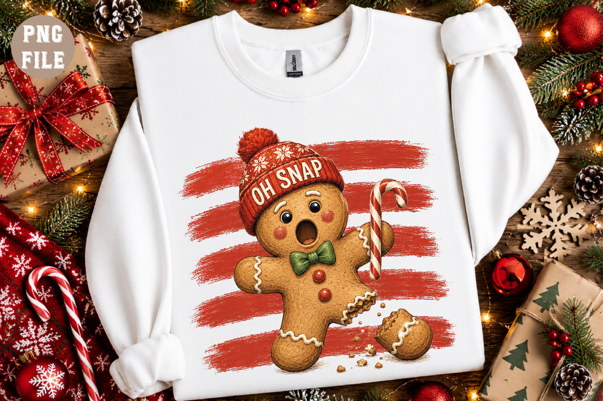 gingerbread stickers: An Oh Snap Cookie Design for a Baking Journal original product preview