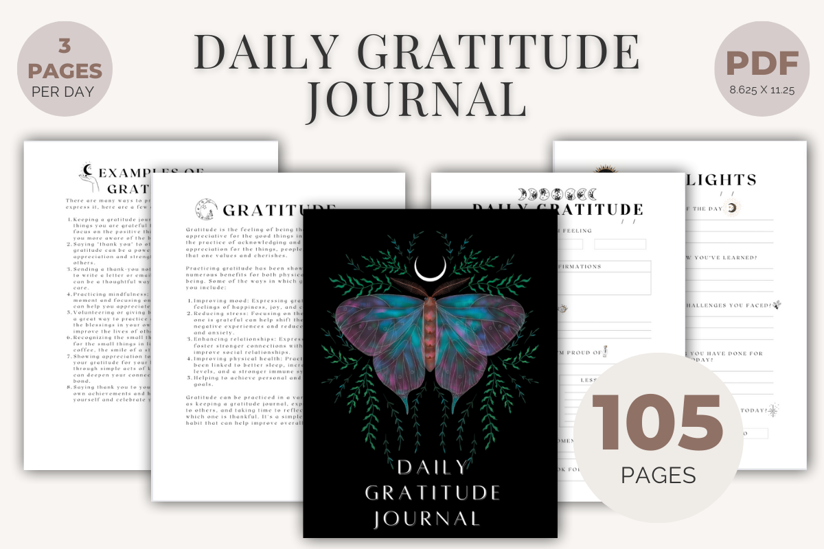 Gratitude Journal: Daily Gratitude Journal with Prompts by Noraas