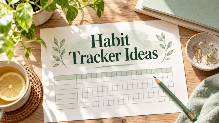 Habit Tracker Ideas — editorial cover