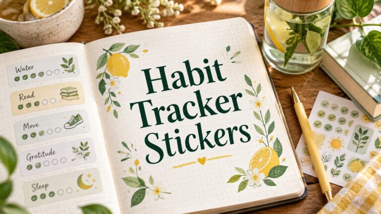 Habit Tracker Stickers — planning ideas and sticker sheets