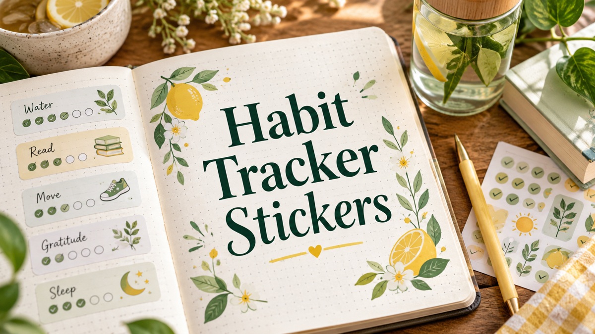Habit Tracker Stickers — planning ideas and sticker sheets