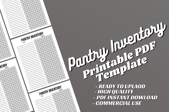 holiday pantry inventory: A 120-Page Editable Pantry Logbook Interior for Canva original product preview