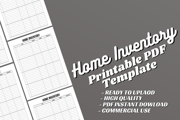 Home Inventory Planner: Home Inventory Canva Template by Alternative Creative Studio