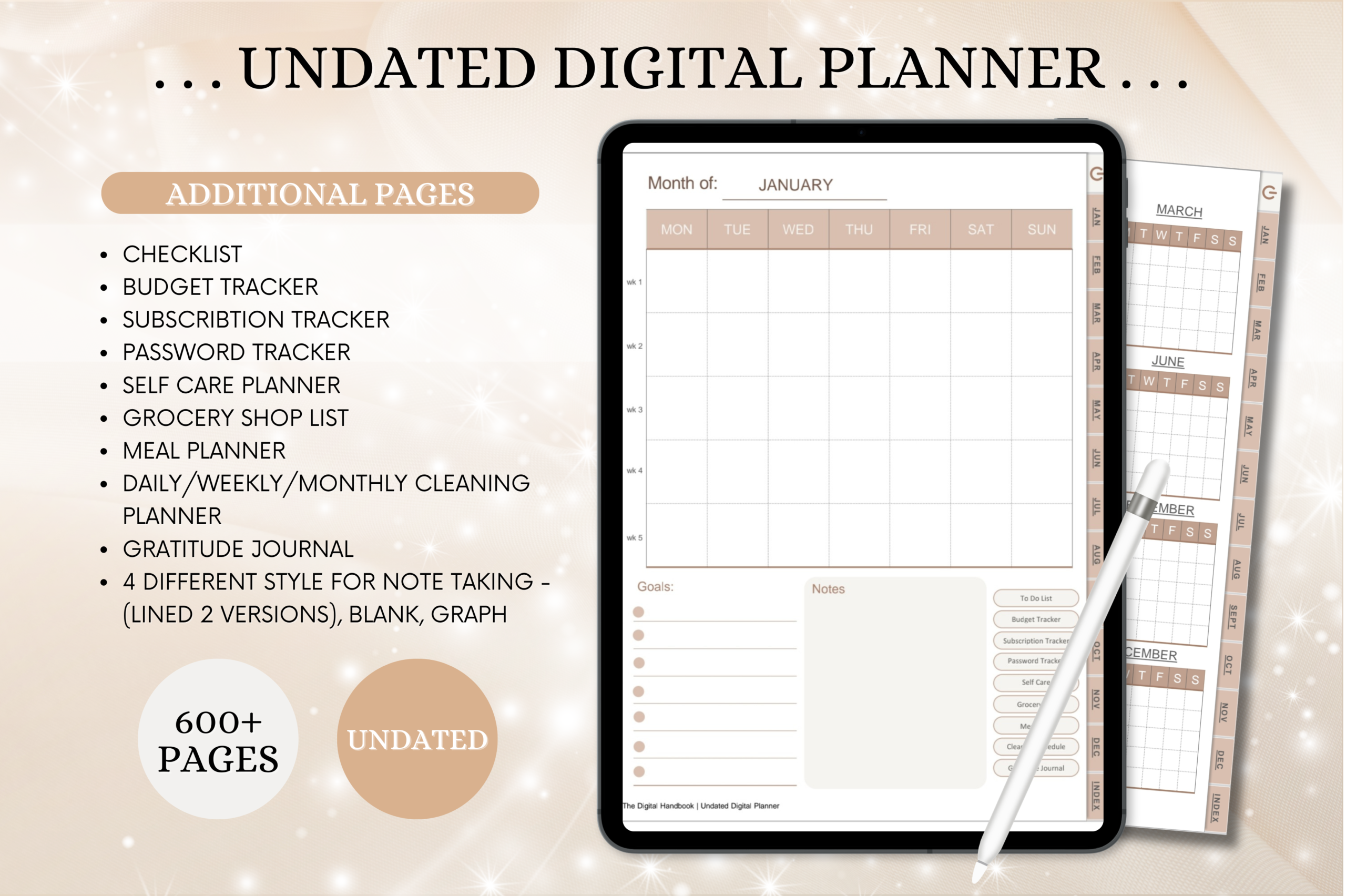 2027 Digital Planner — IPad Daily Digital Planner ( 620 Pages ) product preview