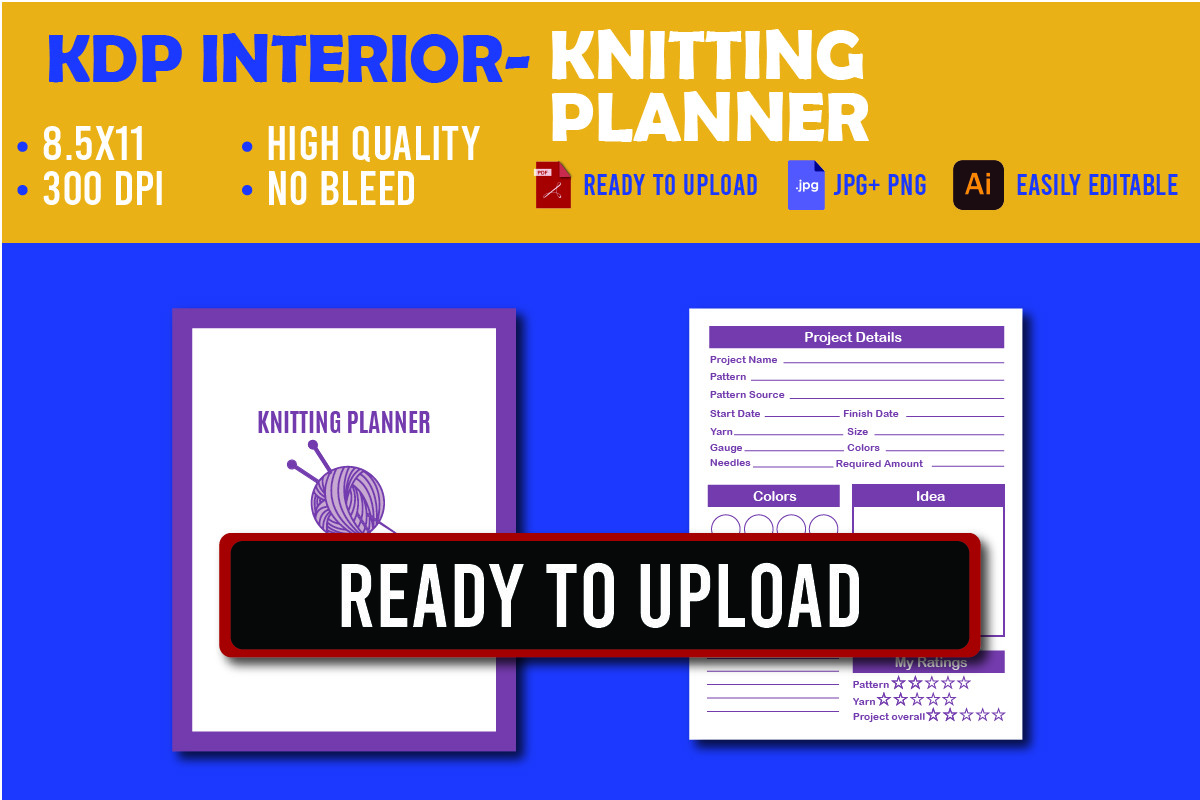 Knitting Planner: Knitting Planner with Three Book-Length Versions original product preview