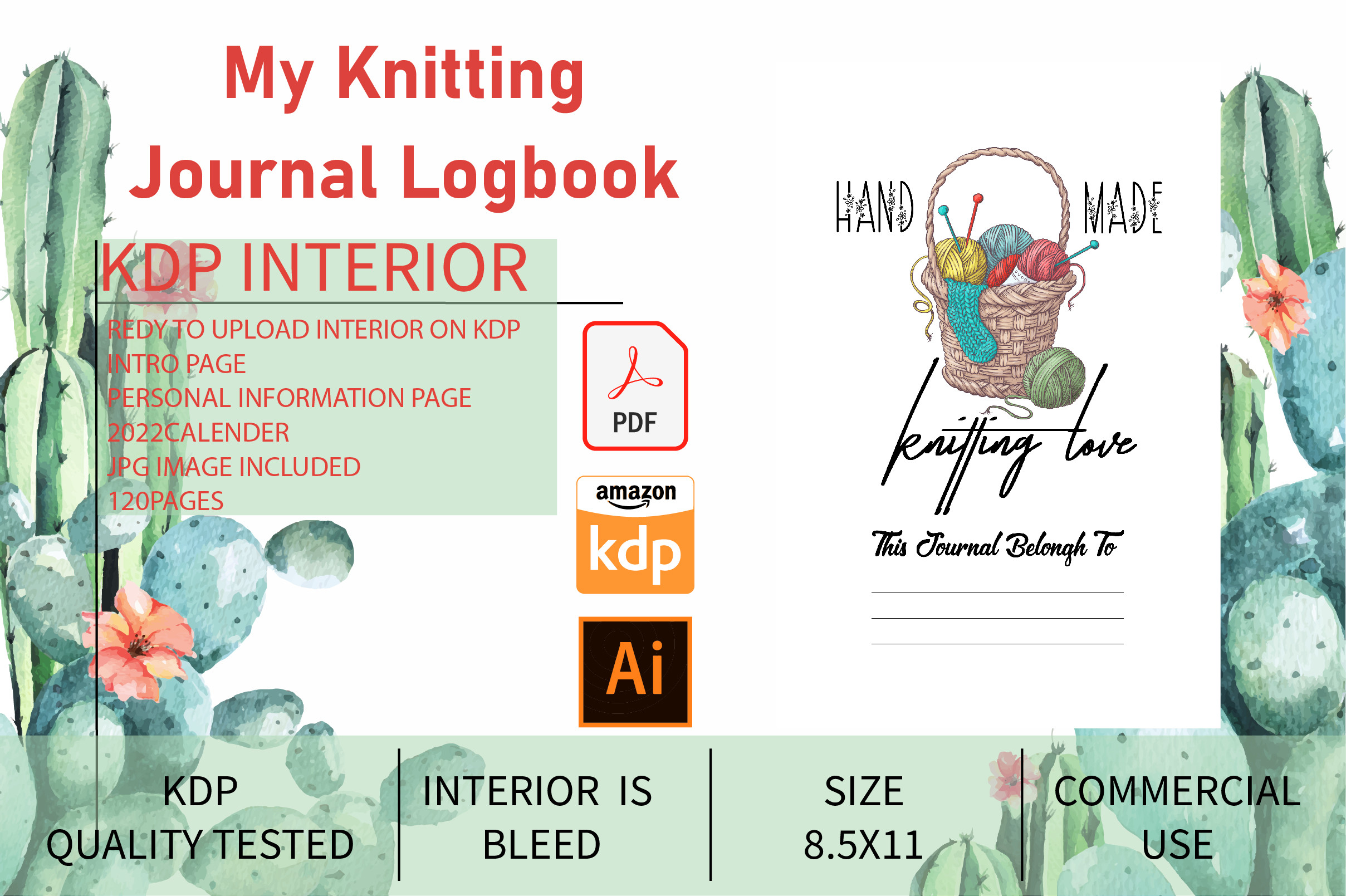 Knitting Planner: Knitting Logbook with Several Page-Count Versions original product preview