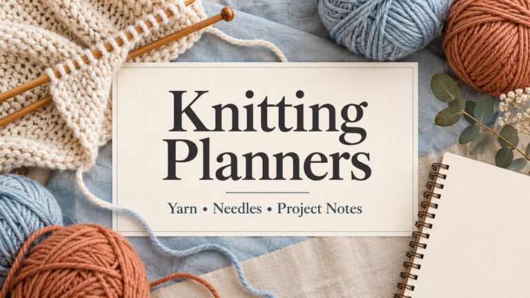Knitting Planner editorial cover
