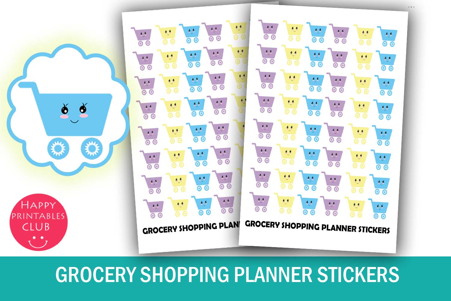 Meal Planner Stickers: Grocery Shopping Planner Stickers