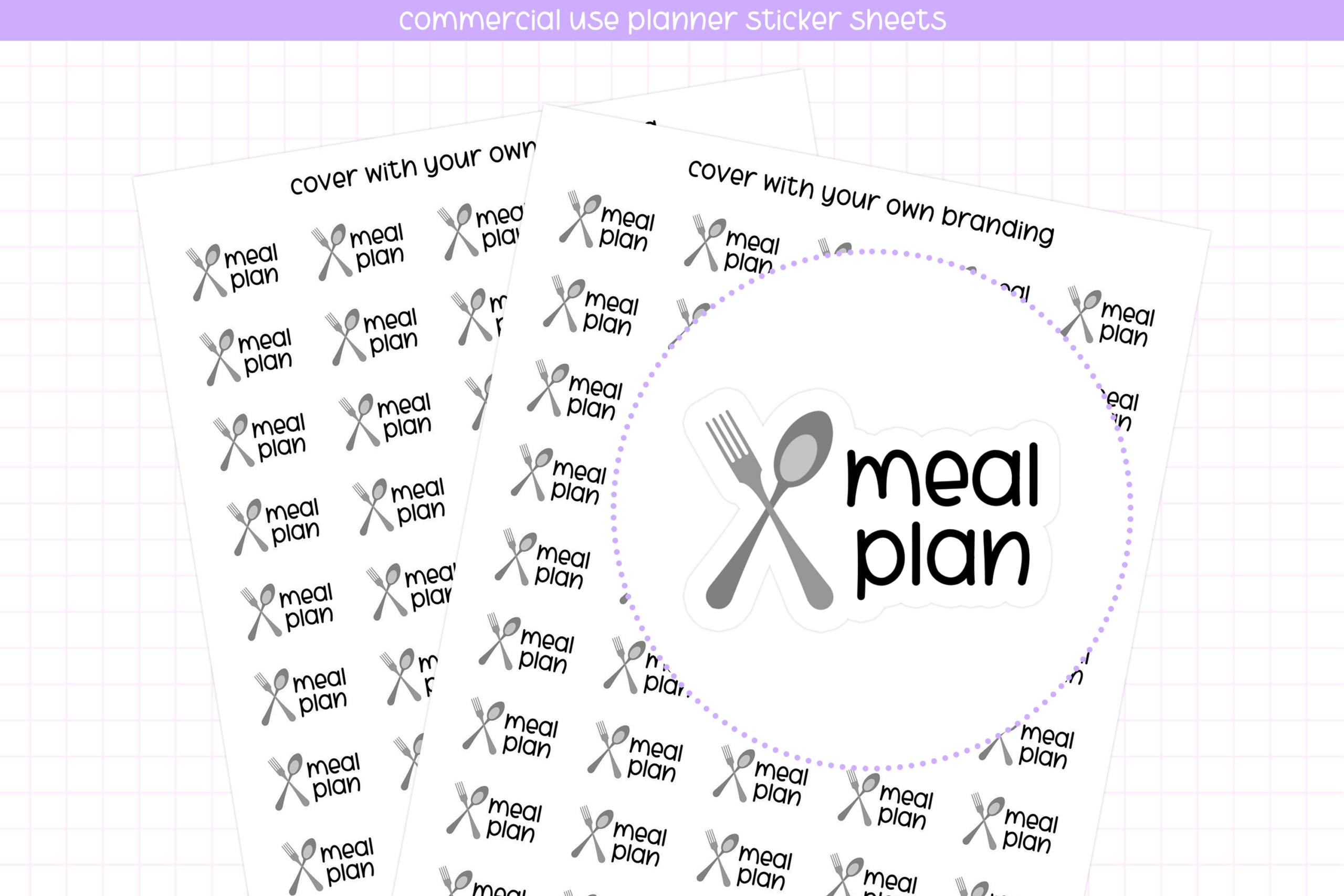 Meal Planner Stickers: Meal Plan Planner Stickers