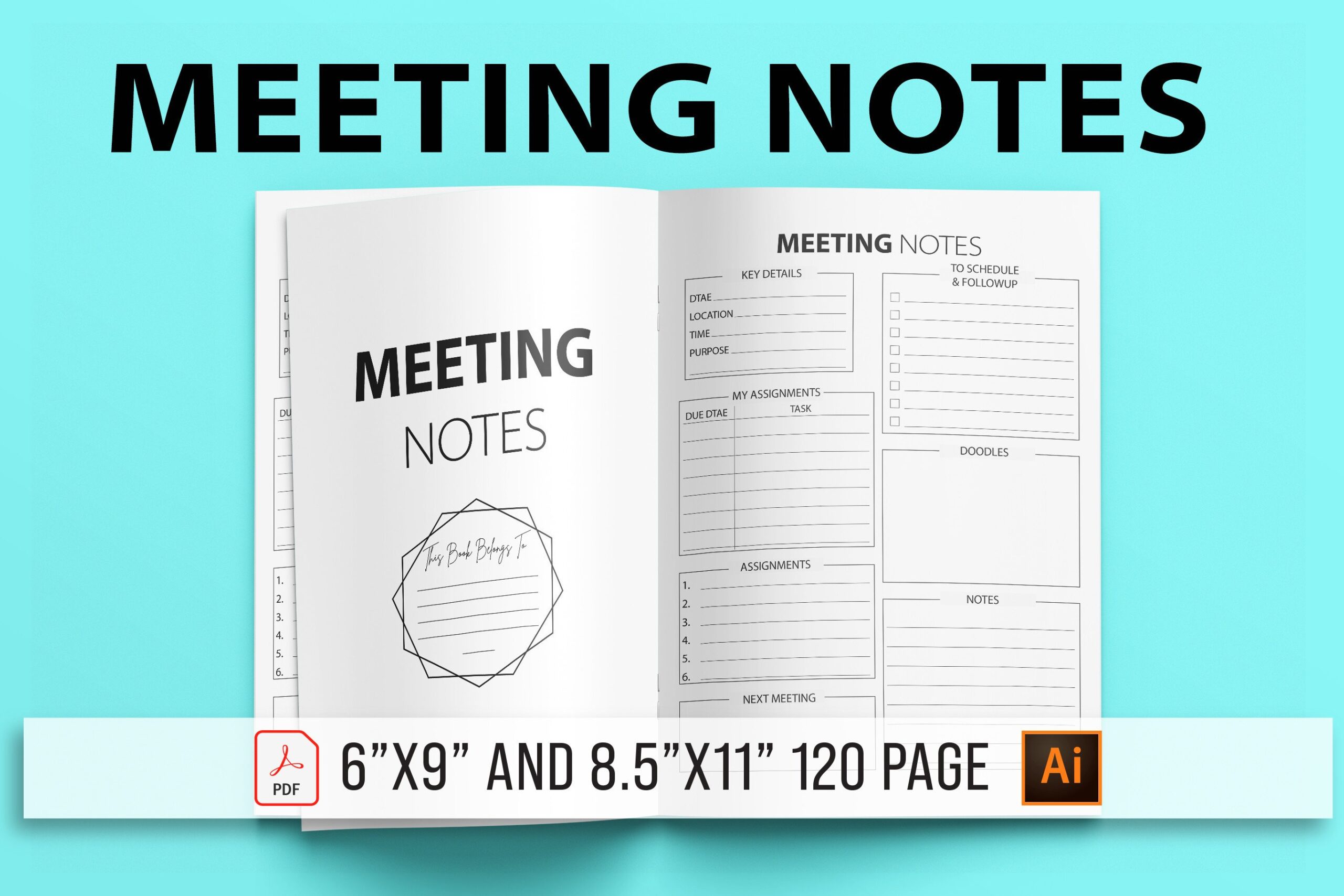 Meeting Notes: GN Shop: Printable Meeting Notes Interior
