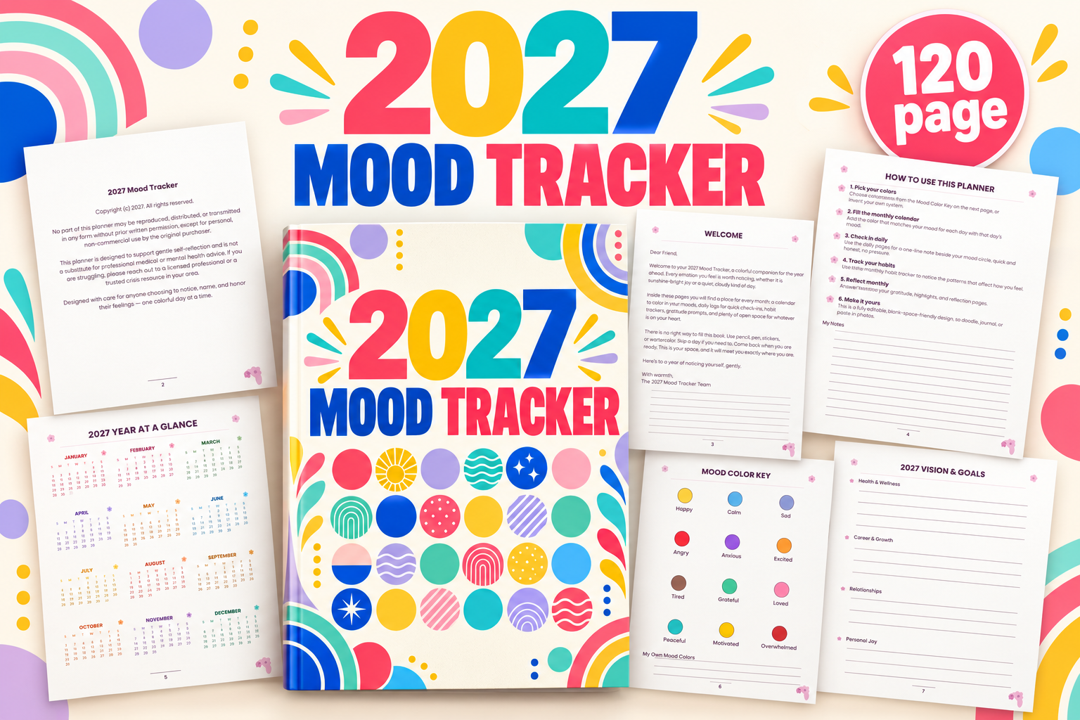 Mood Tracker: 2027 Mood Tracker by Monster Design