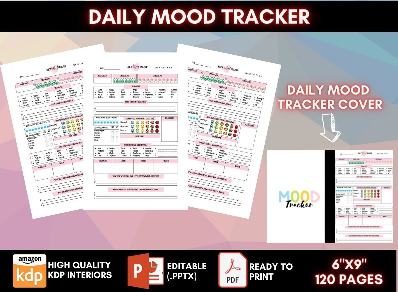 Mood Tracker: Daily Mood Tracker Journal by LujyDesigns