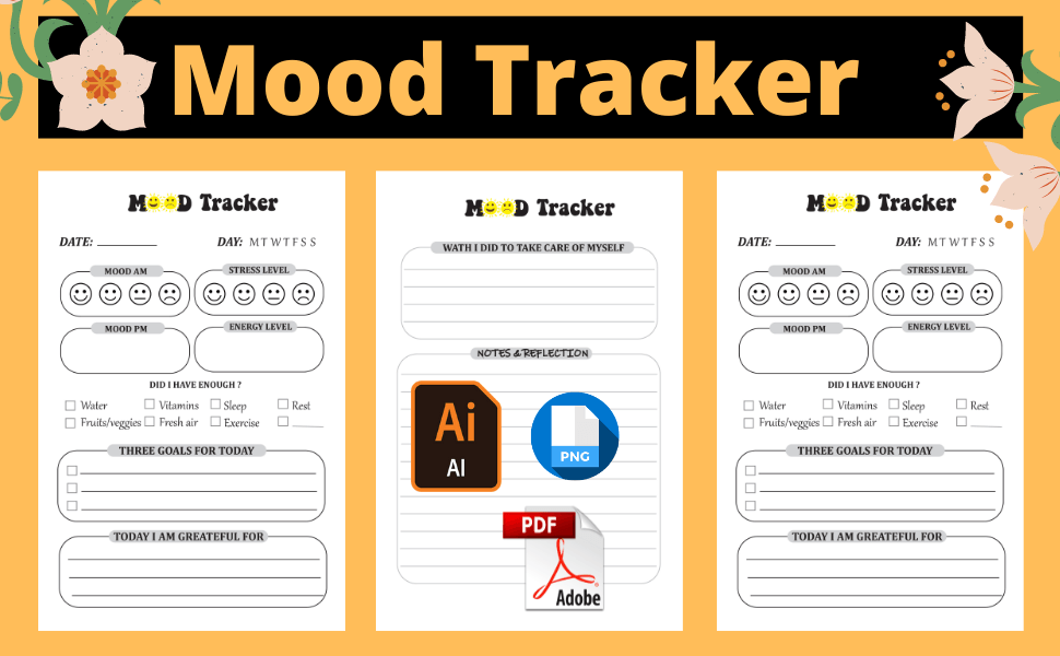 Mood Tracker: Mood Tracker Log Book by KDP CORNER