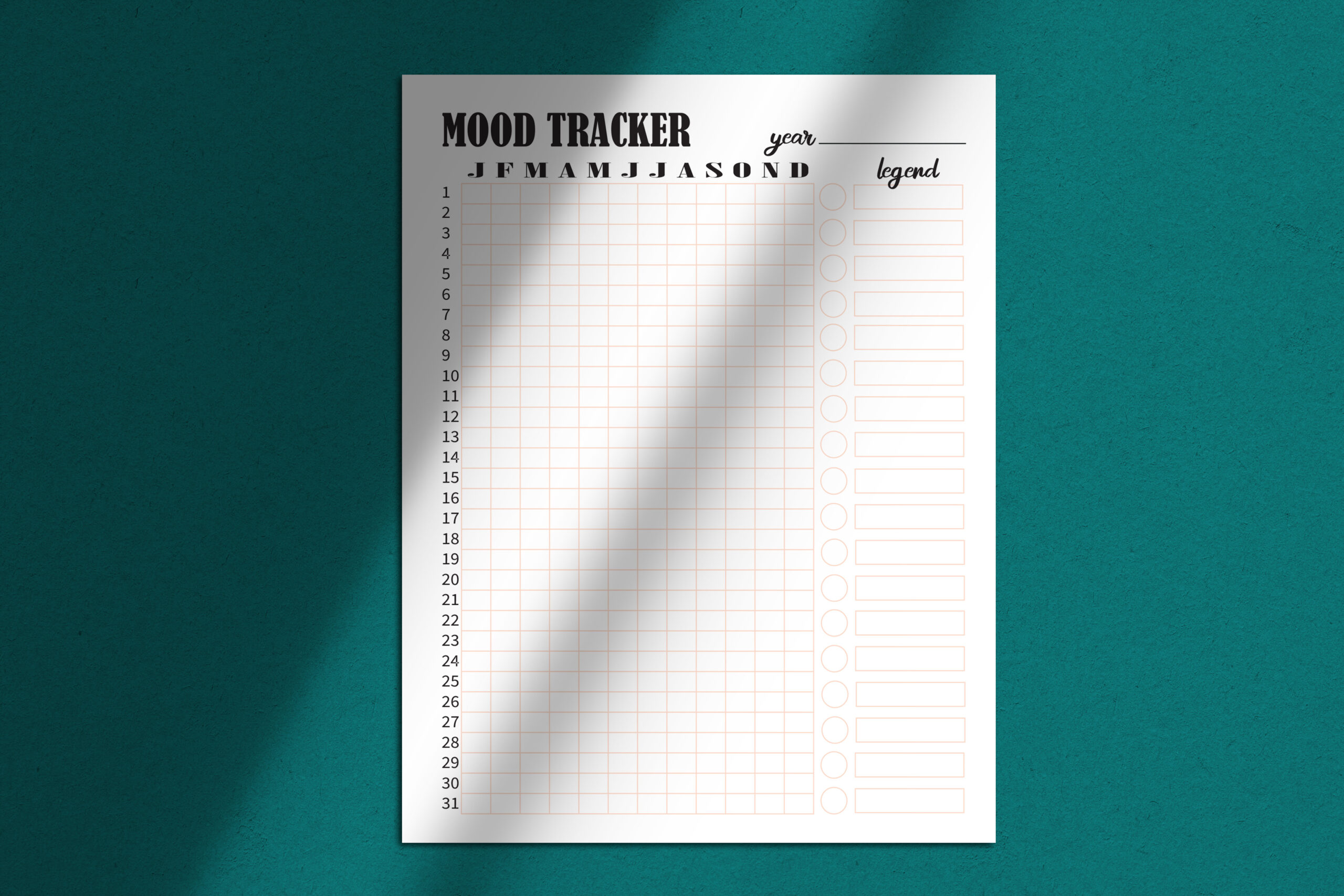 Mood Tracker: Minimal Mood Tracker by Premiere Planners