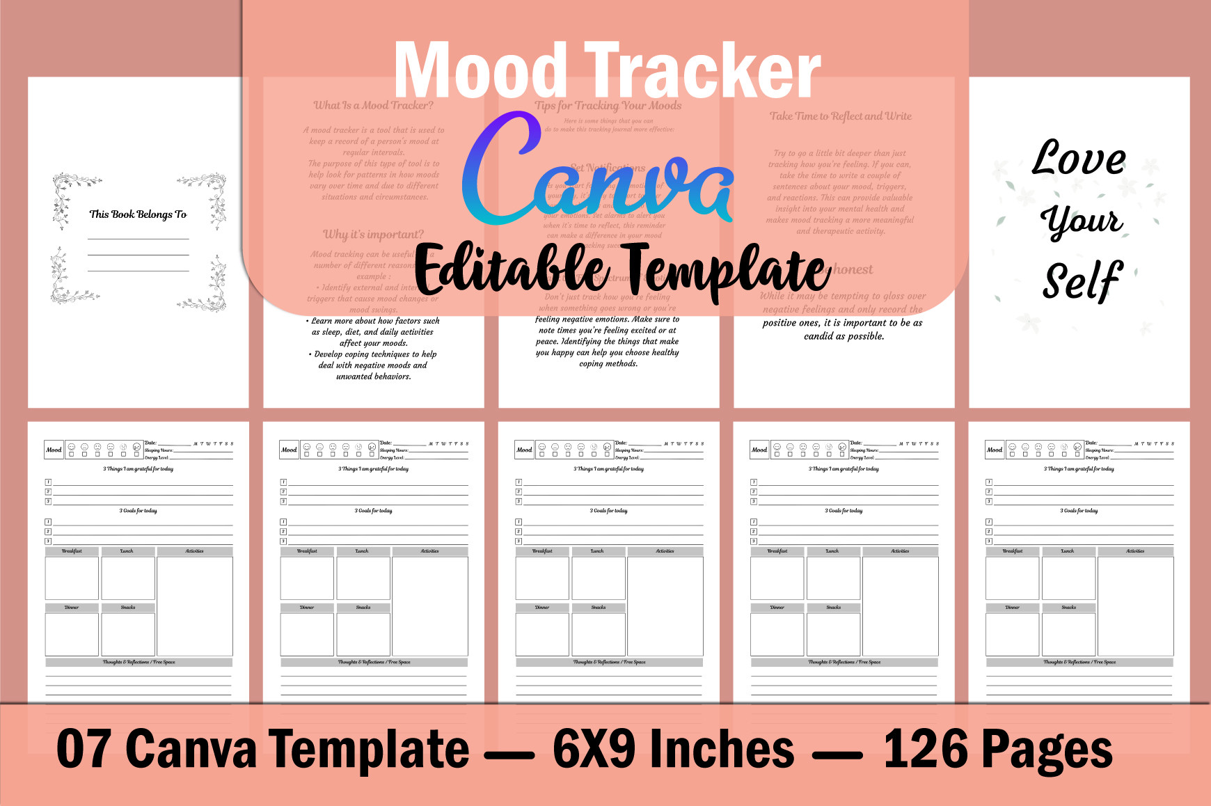 Mood Tracker: Canva Mood Tracker by munjixpro
