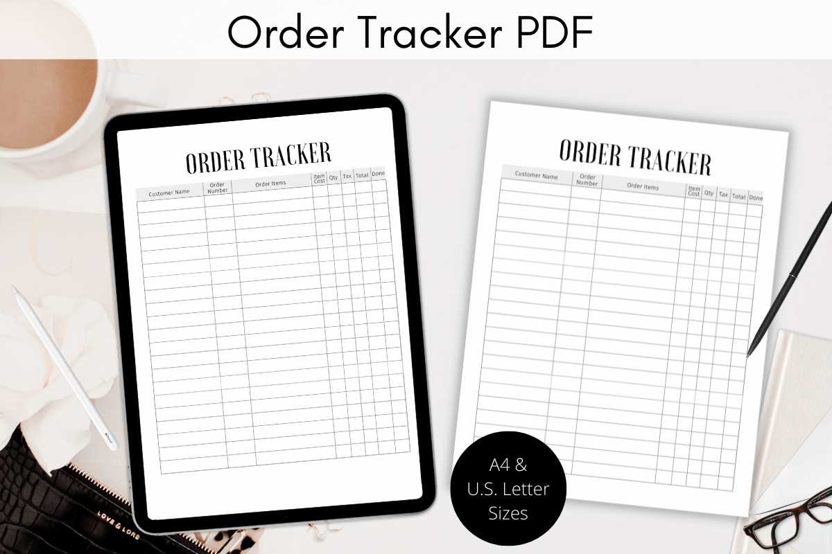 Order Tracker: Hustle Smart Shop: Simple Order Tracker PDF
