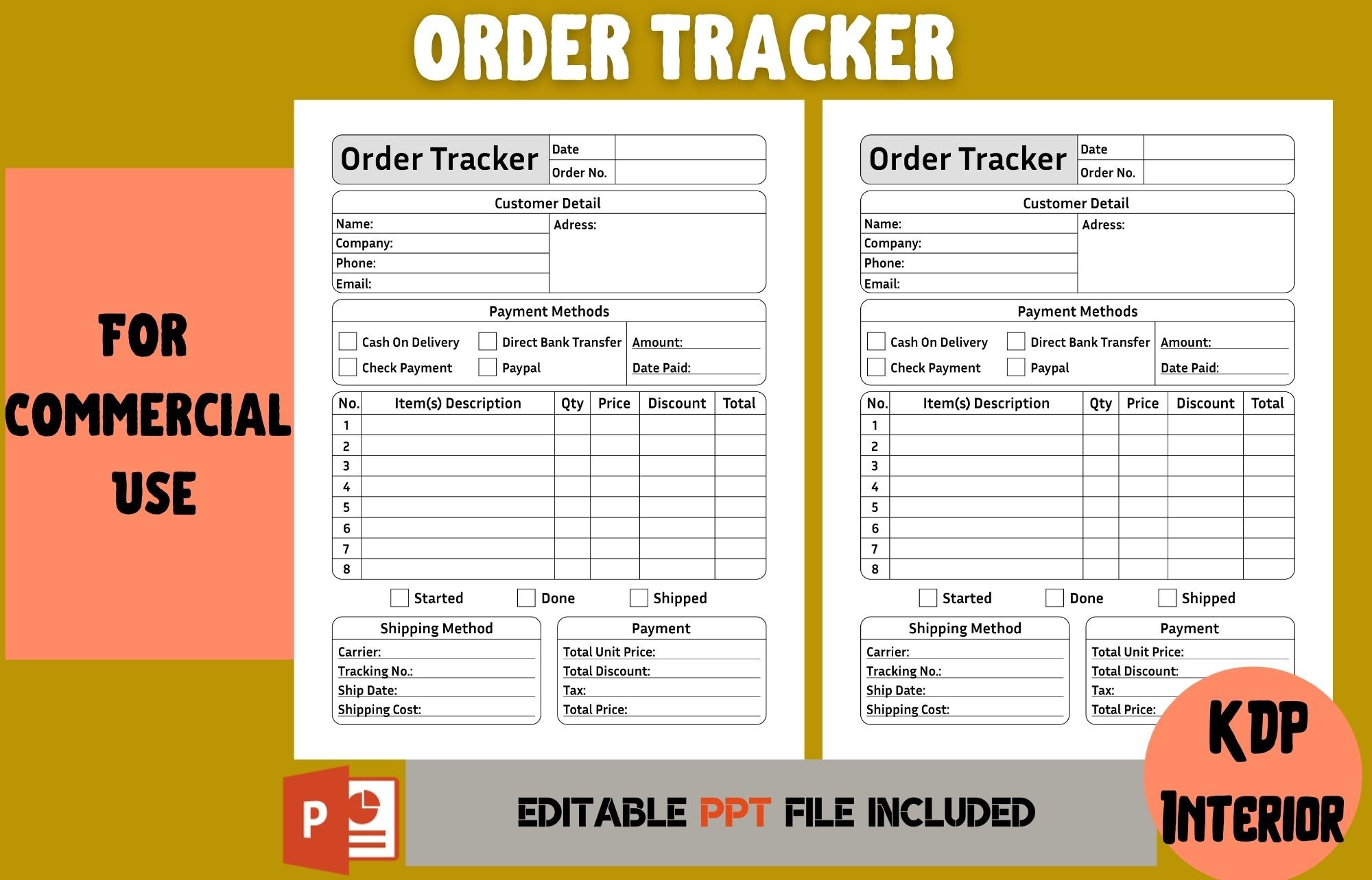 Order Tracker: Cool Worker: Full Customer and Shipping Record