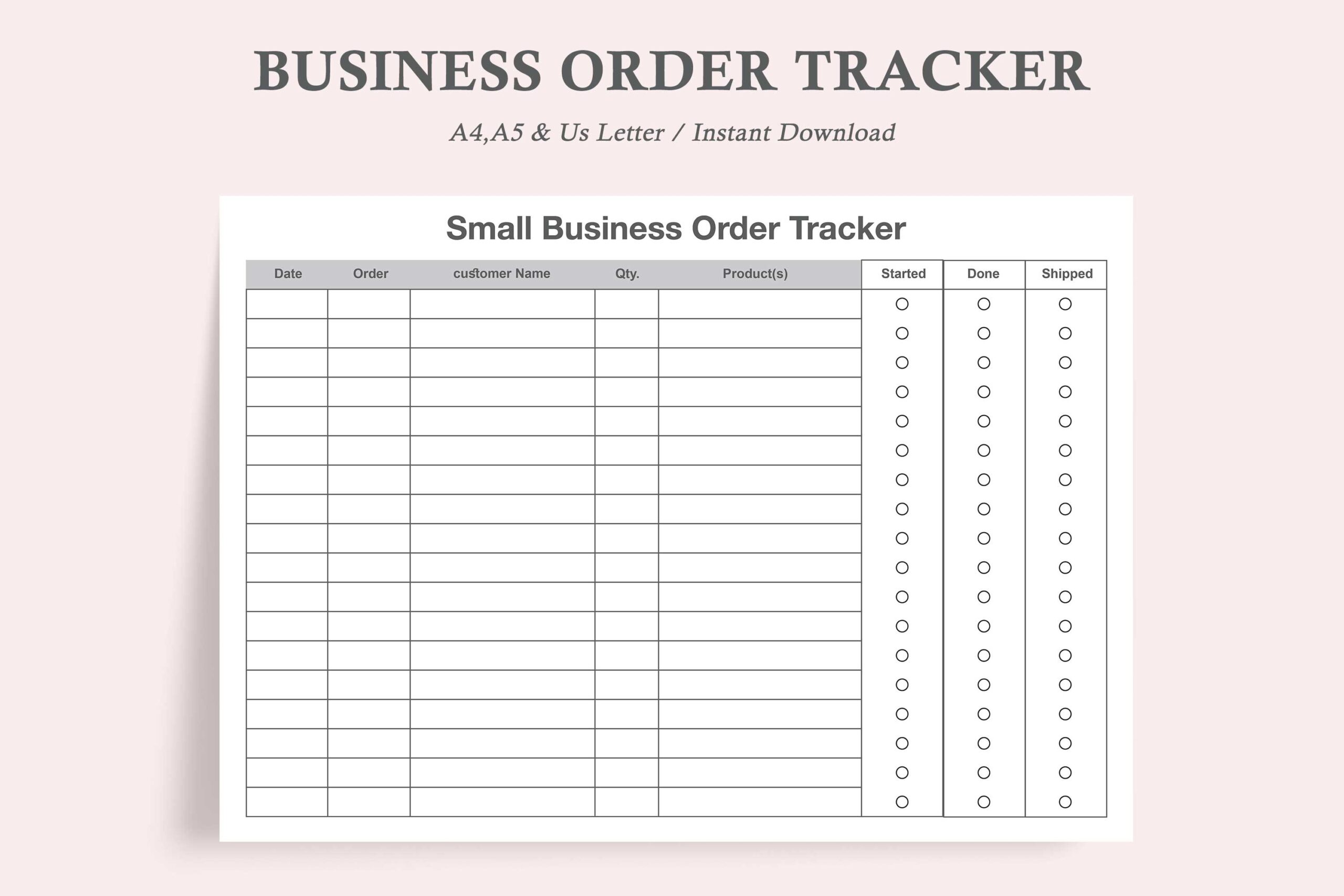 Order Tracker: watercolortheme: Production-Status Order Tracker