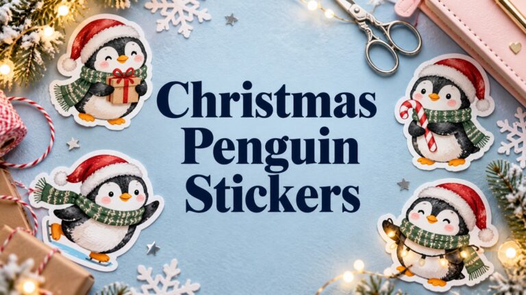 Penguin Stickers editorial cover with centered title