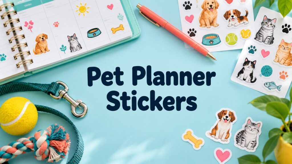12 Useful Pet Planner Stickers for Routines and Journal Pages