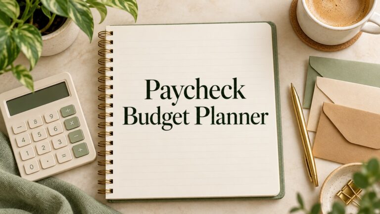 Paycheck Budget Planner editorial cover