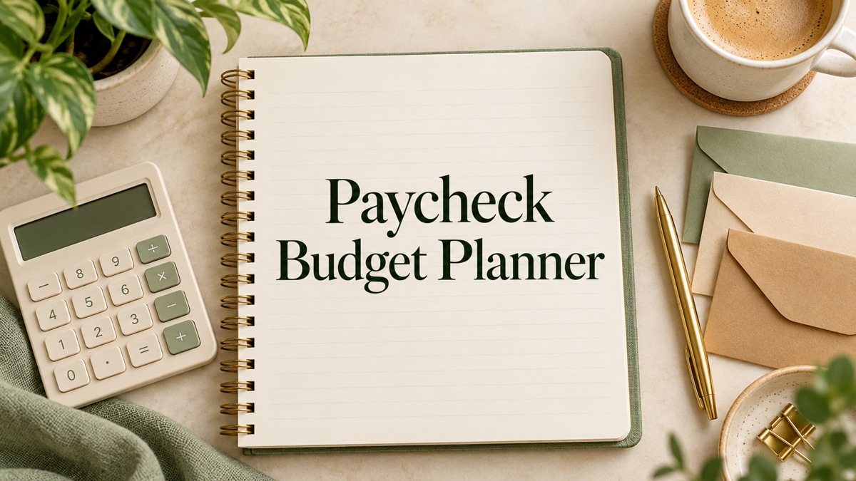 Paycheck Budget Planner editorial cover