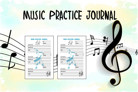 music practice journal: Compact Practice Journal for a Printed Notebook original product preview