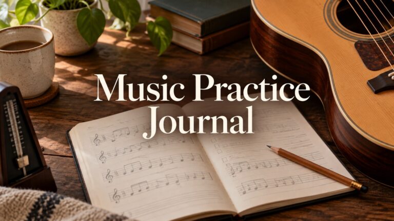 music practice journal — PlannerFind editorial cover