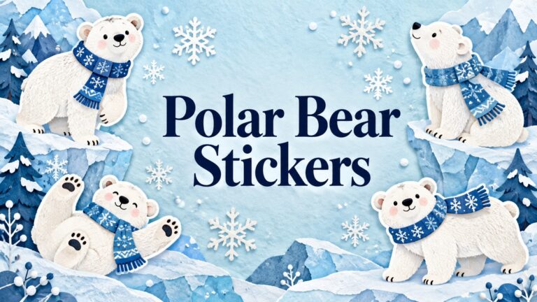polar bear stickers — PlannerFind editorial cover