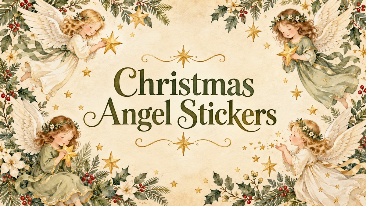christmas angel stickers — PlannerFind editorial cover