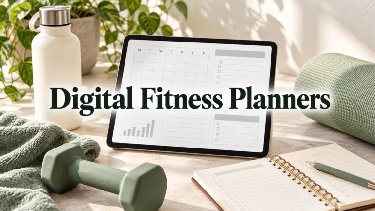 Digital Fitness Planners — tablet journal and workout notebook editorial cover