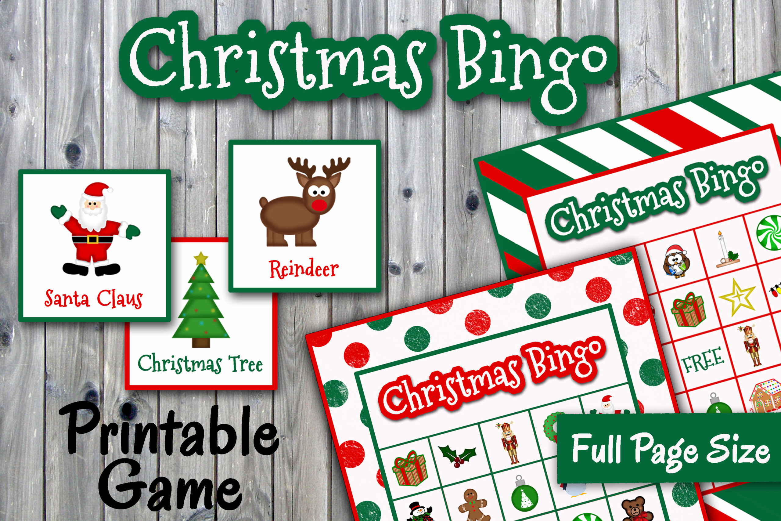 christmas bingo cards: Thirty-Player Bingo with Calling and Memory Cards original product preview