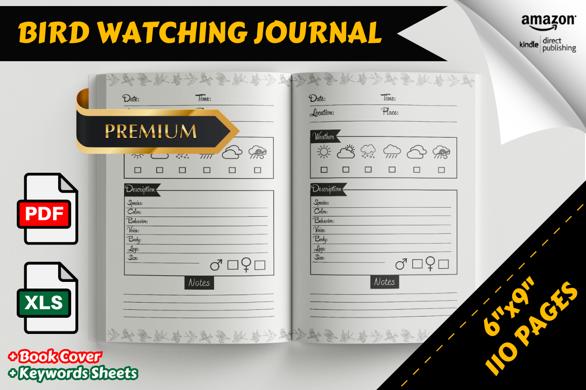 bird watching journal: Sketch-Friendly Journal by Moonbeam Creations original product preview