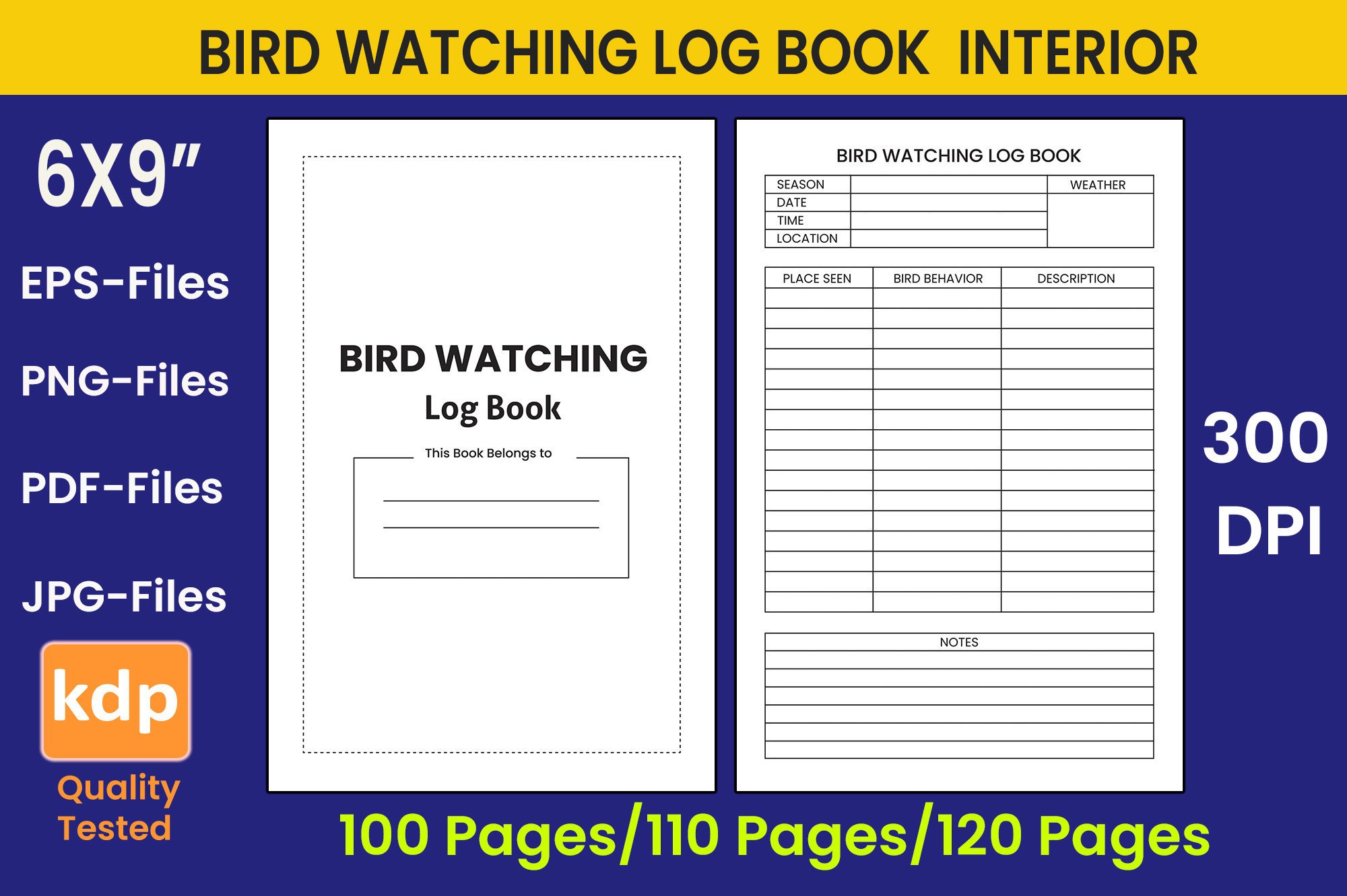 bird watching journal: Variable-Length Bird Log by Interior Art original product preview