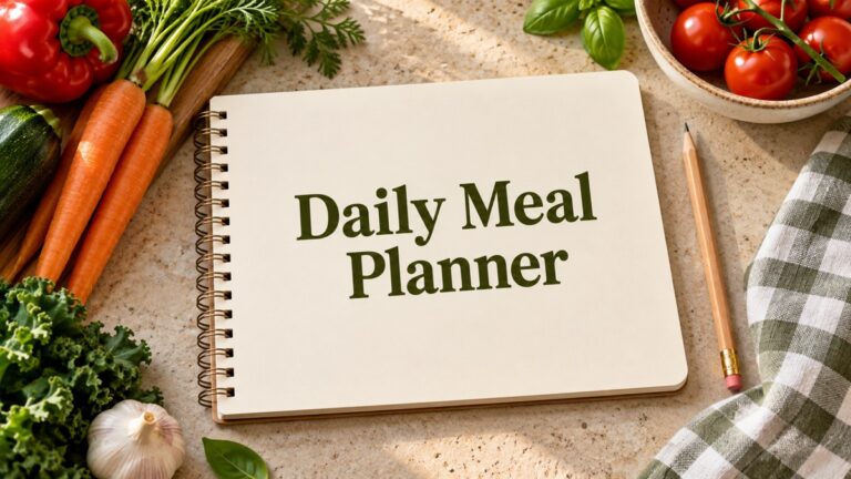 Daily Meal Planner illustrated cover